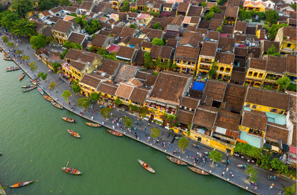 Aerial view of Hoi An Ancient town, Vietnam
