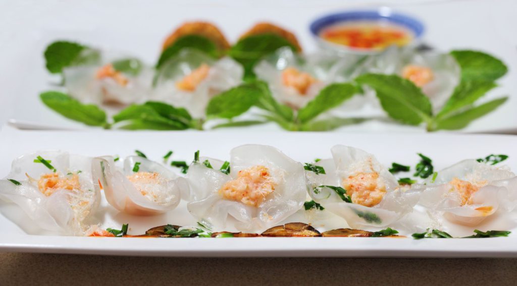 White Rose Dumplings, a specialty of Hoi An