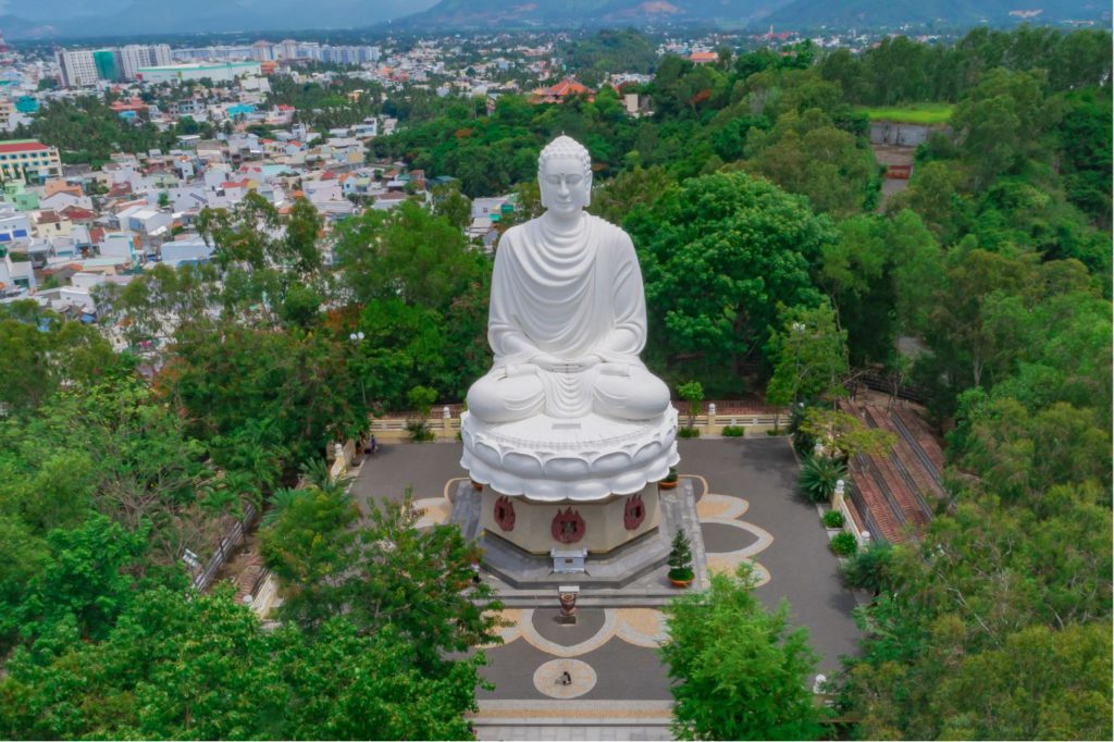 Buddha's statue in Long Son Pagoda, Nha Trang