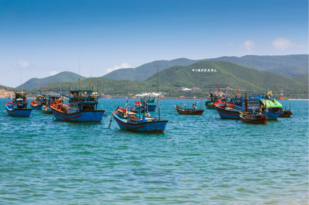 Ferries and boats on day tours around Nha Trang islands