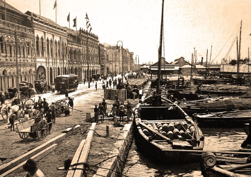 Penang port during the colonial era under British rule