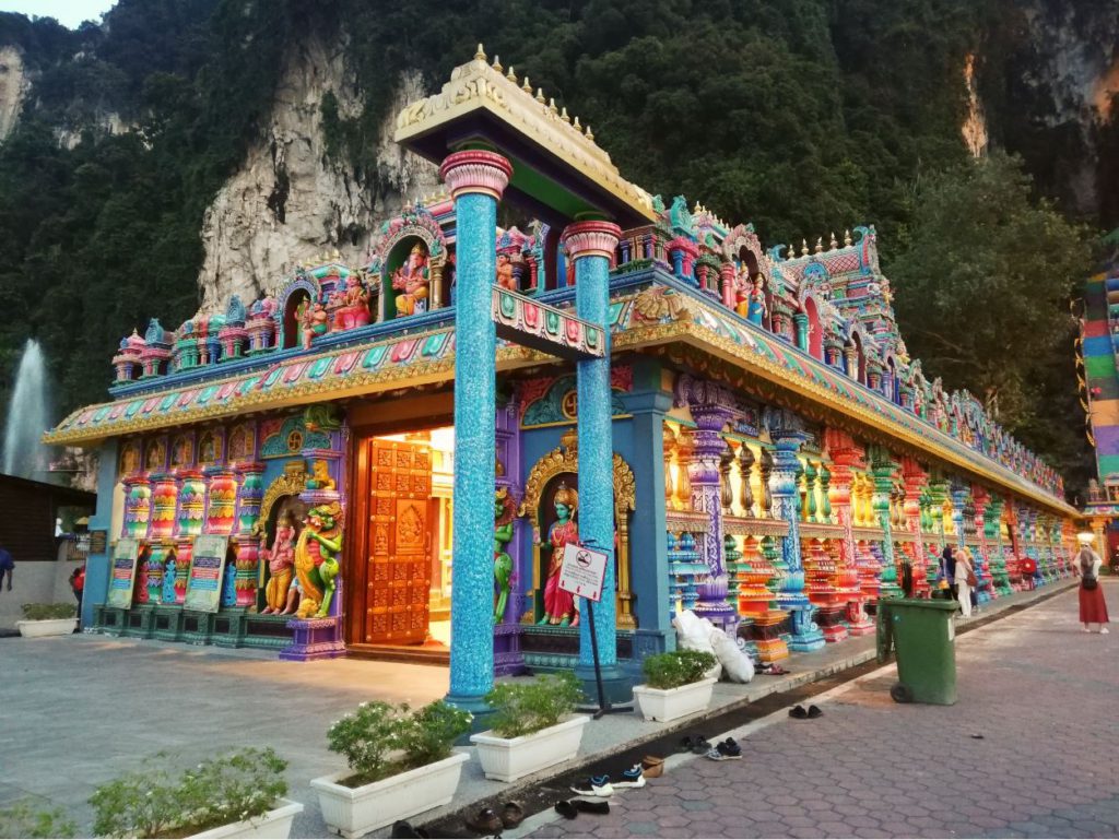 Temples at the foothills of Batu Caves
