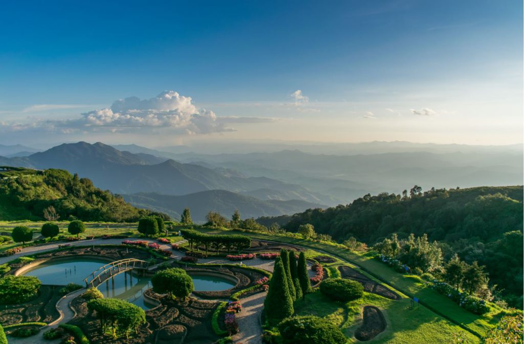 View of surrounding valleys from Doi Inthanon