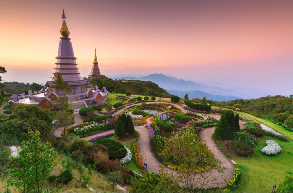 Pagoda dedicated to late King and Queen of Thailand, Doi Inthanon