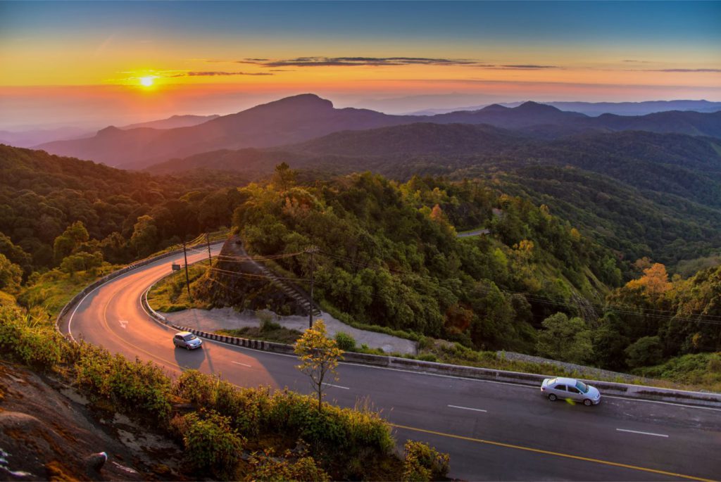 Roads inside Doi Inthanon National Park