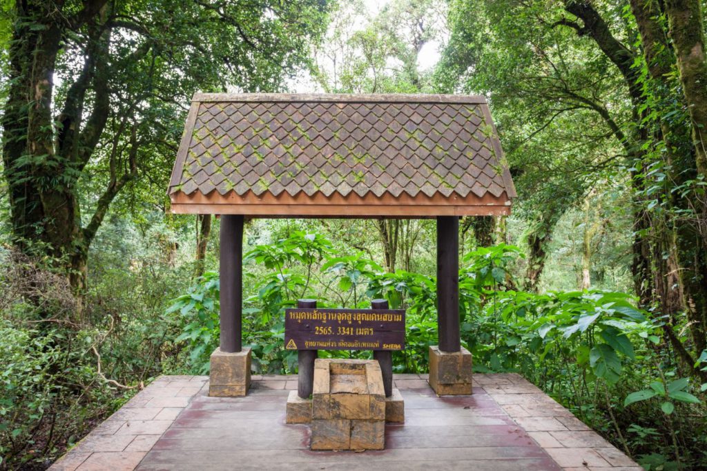 The peak at Doi Inthanon, Chiang Mai