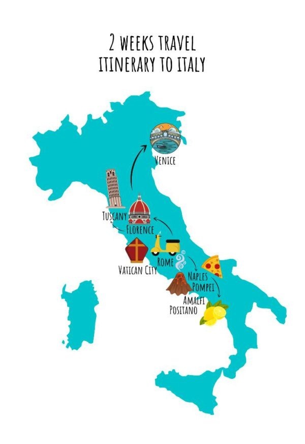 Italy Travel Itinerary from 7 days to 3 weeks The Stupid Bear
