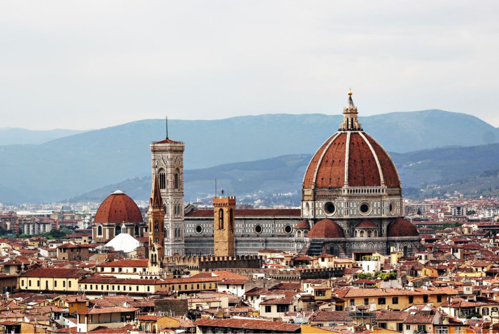 A view of the Duomo in Florence