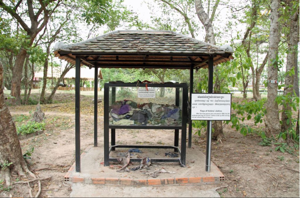 The clothes of the dead collected after the discovery of the Killing fields