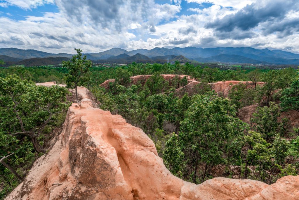 Canyon like landscape at Pai Canyon