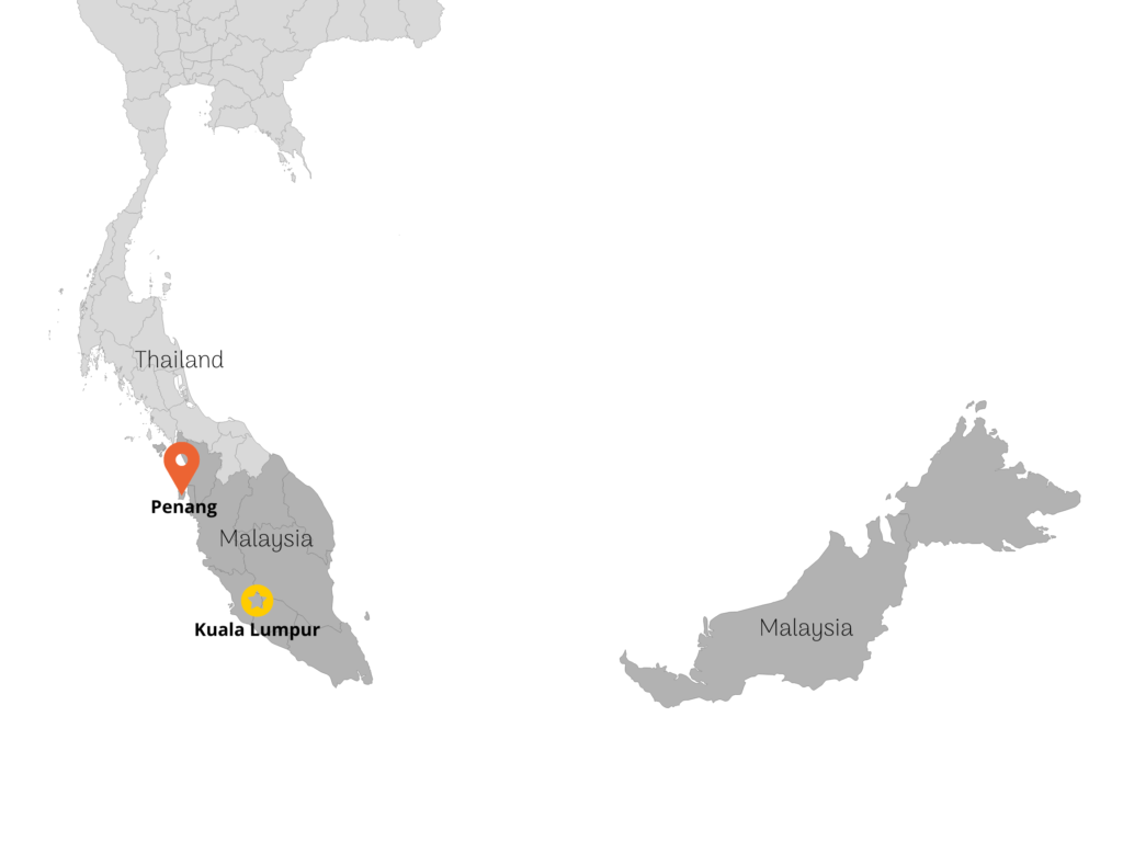 Penang Location in Malaysia
