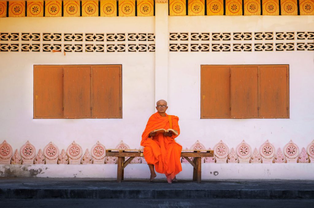 A monk in Thailand