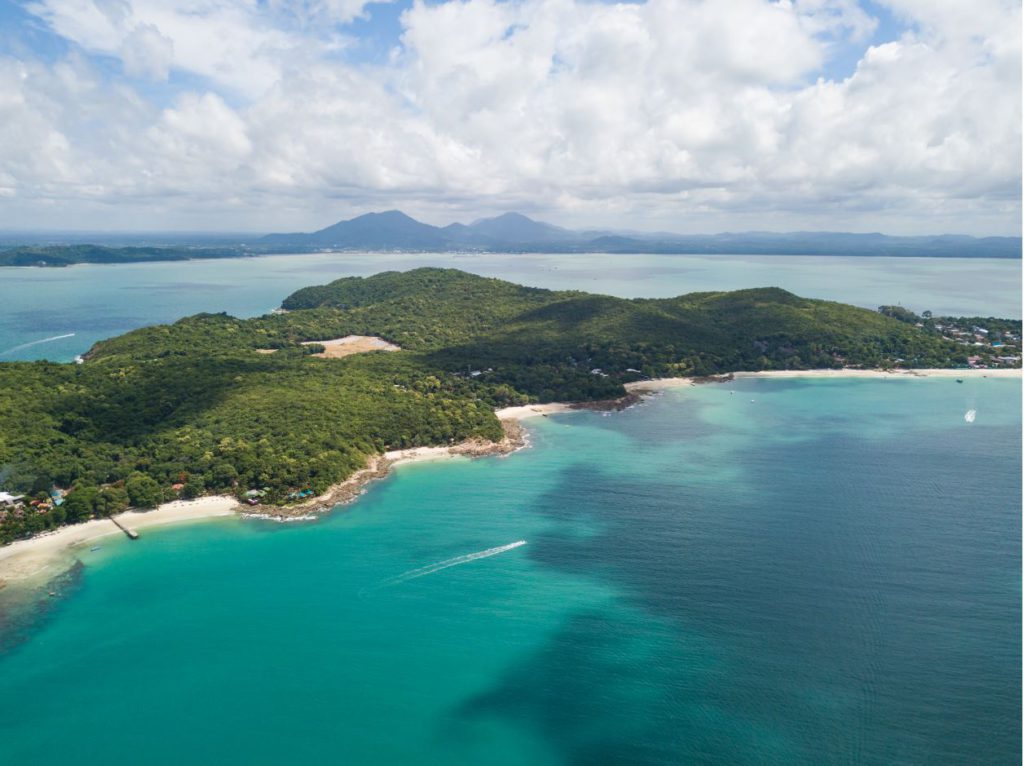 Aerial view of Koh Samet island