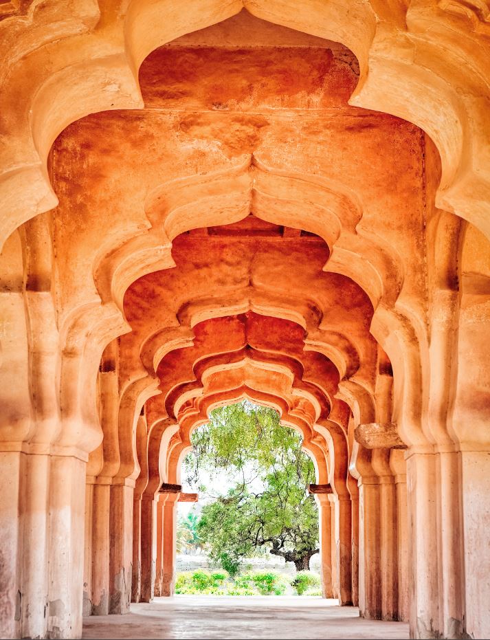 Arches of the Lotus Mahal, Hampi