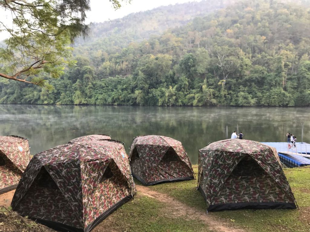 Camping site in Erawan National Park