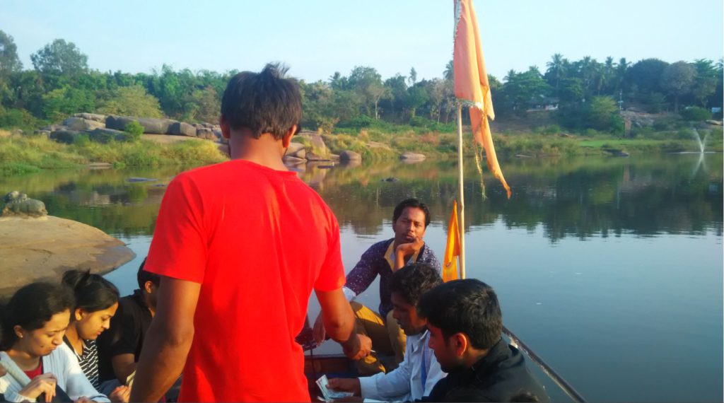 Crossing the Tungahadra River