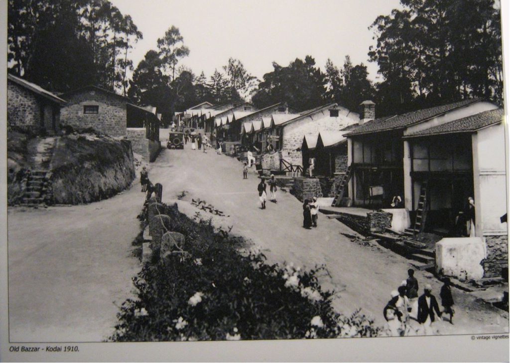 Kodaikanal Bazaar in 1910