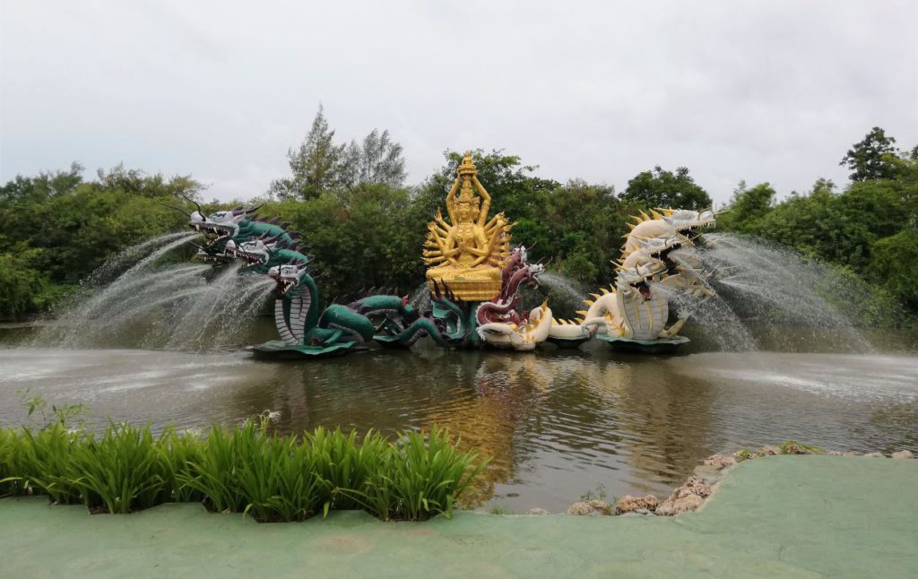 Fountains from Hindu Mythology in Ancient City