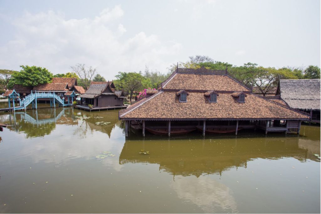 Floating market at Muang Boran