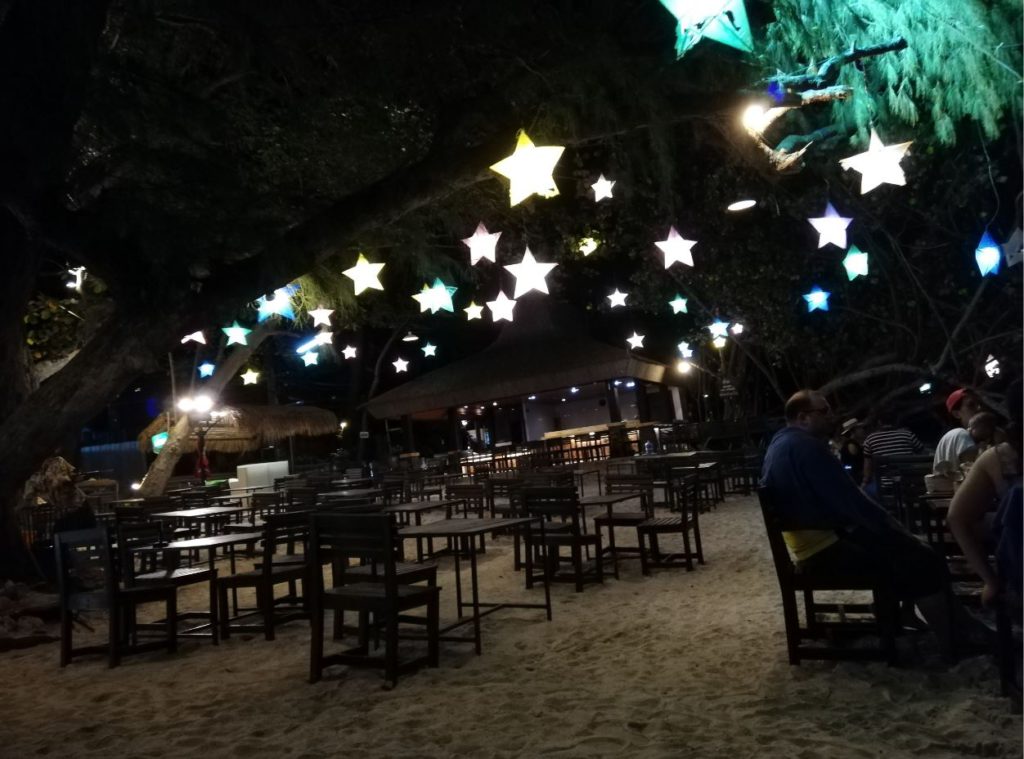 Outdoor restaurant in Koh Samet