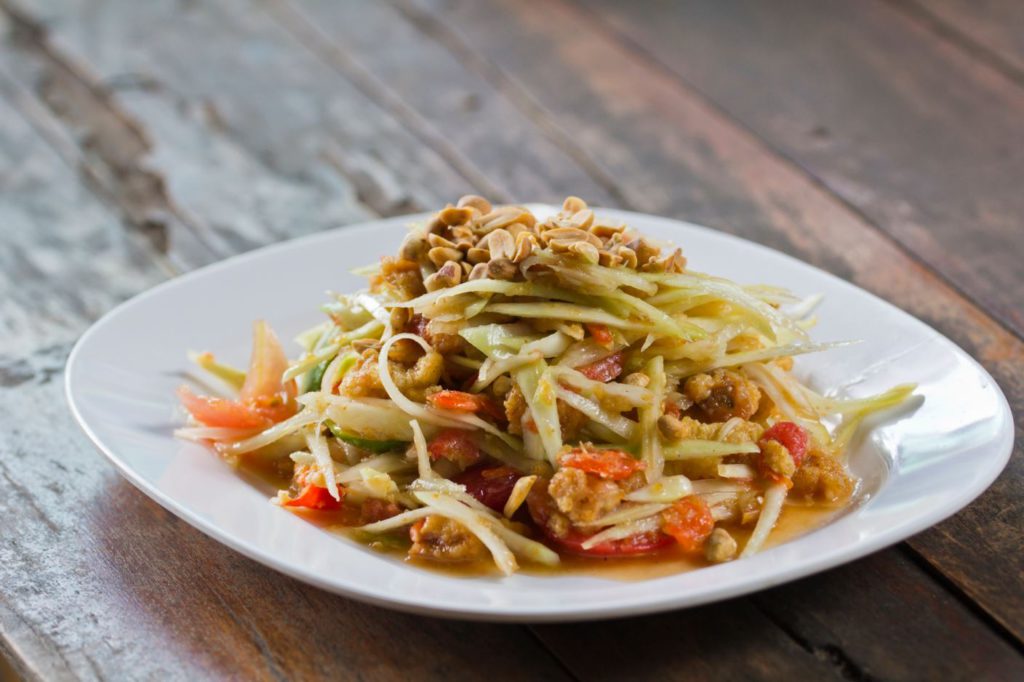 Som Tam, Raw Green Papaya Salad