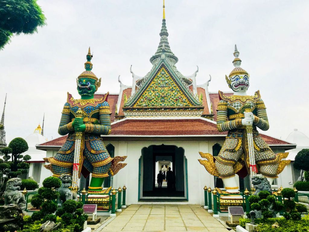 Demon Figures outside a shrine in Wat Arun premises