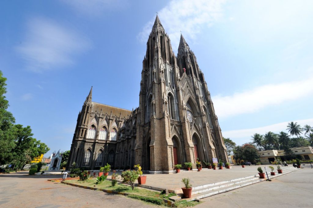 St. Philomena's Church in Mysore, day trip to Mysore