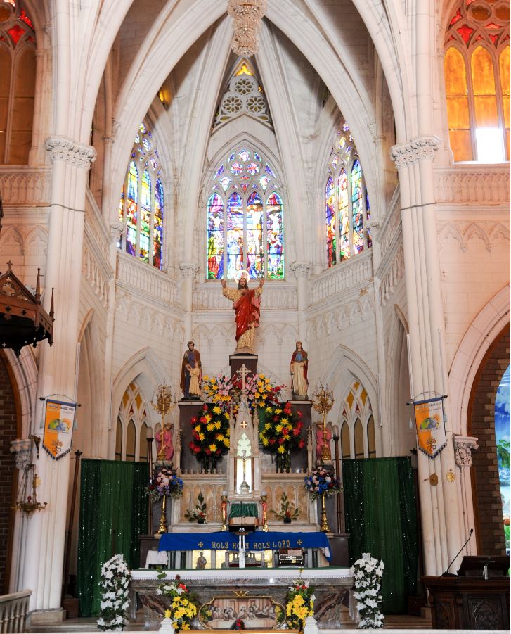 The Altar inside St.Philomena's Church