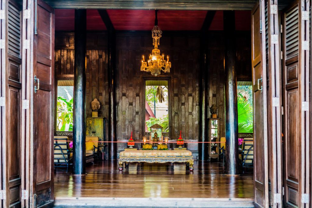 The living area inside Jim Thompson House