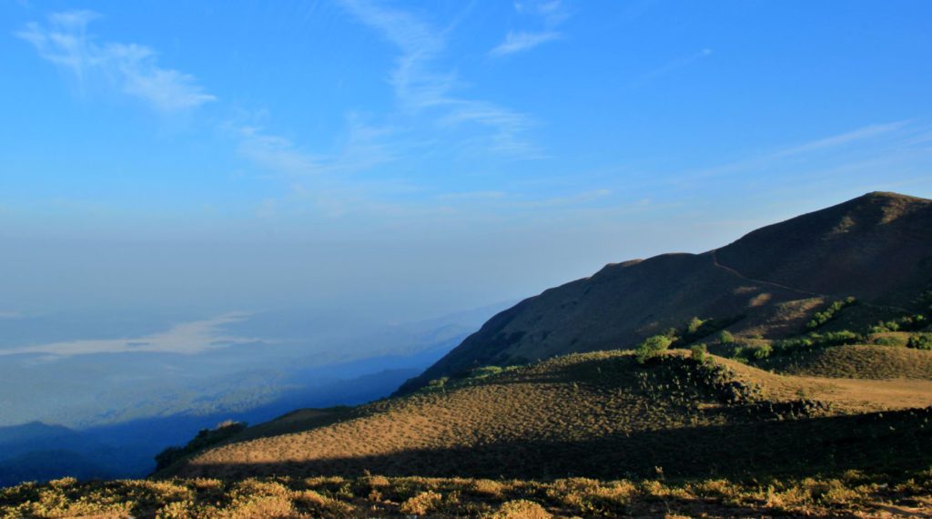 View from Mandalpatti Hills on a clear winter day in Coorg