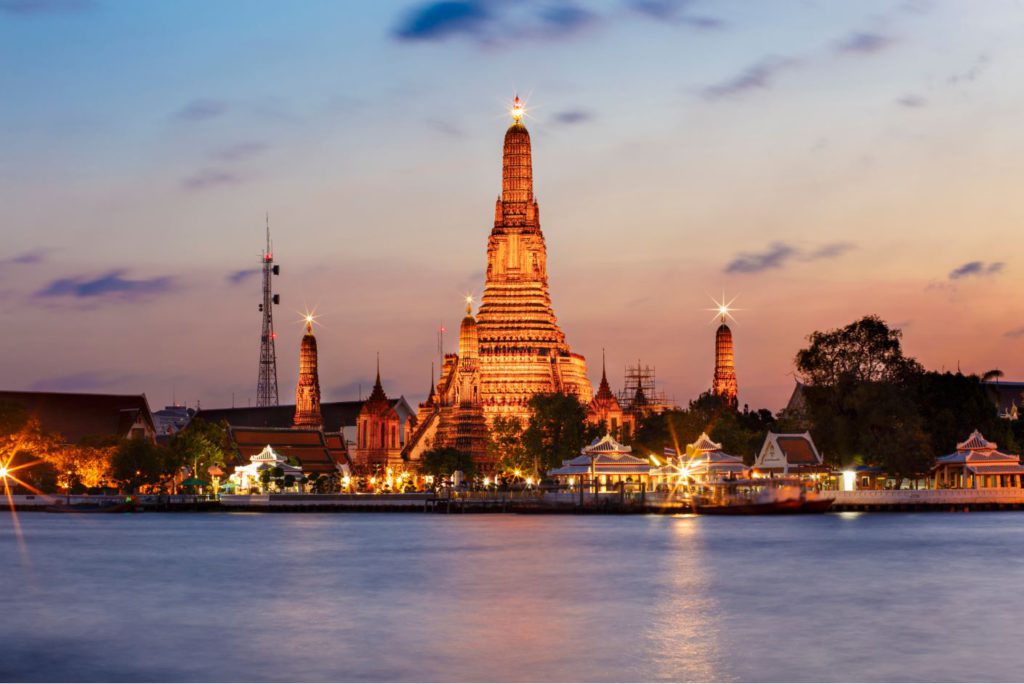 Wat Arun at night Bangkok