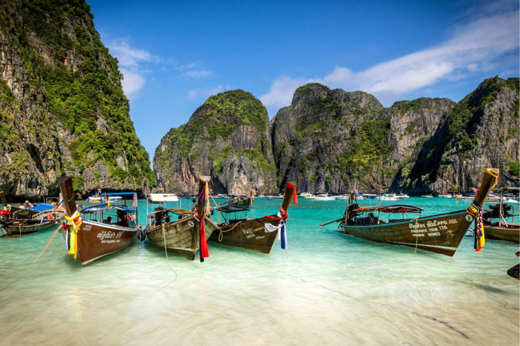 Boats in Ko Phi Phi