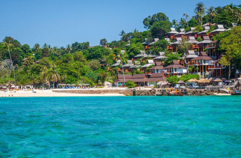 Seaside hotels at Koh Phi Phi