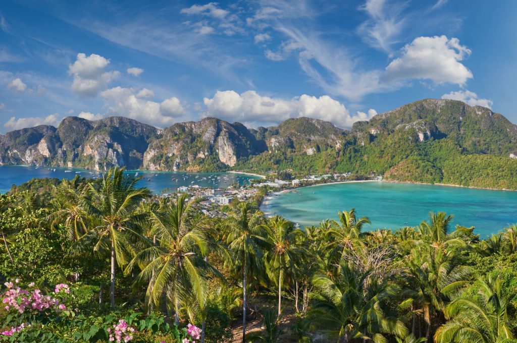 View of the island from Viewpoint