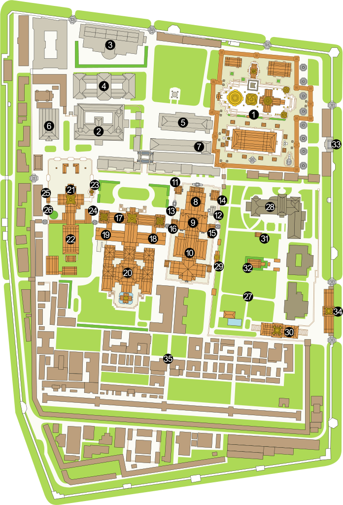 Plan of the Grand Place, Bangkok