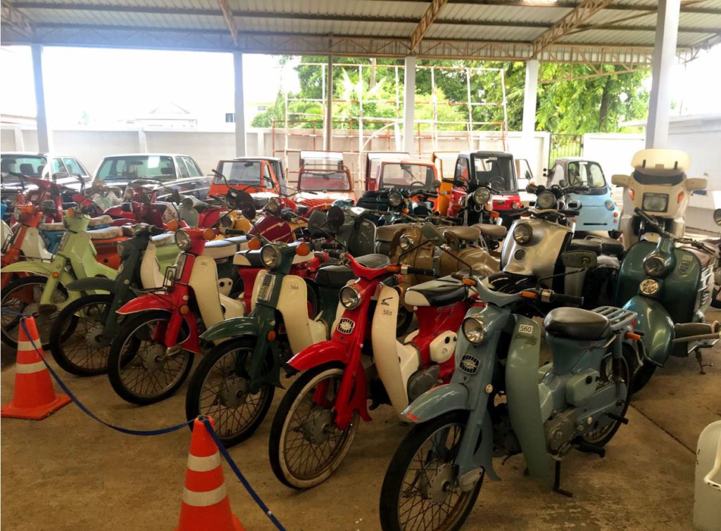 A collection of numerous models of Vespa, Jesada Technik Museum