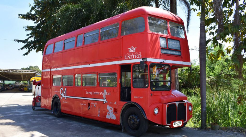 A double decker bus from London, Jesada Technik Museum