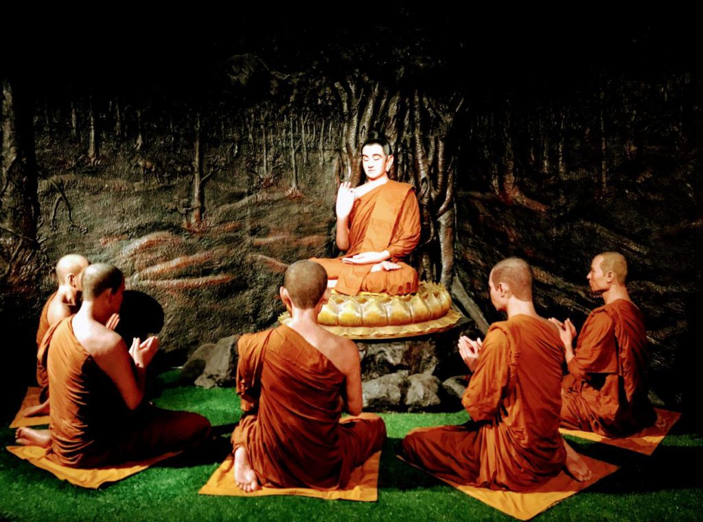 Gautama Buddha with his disciples, Thai Human Imagery Museum