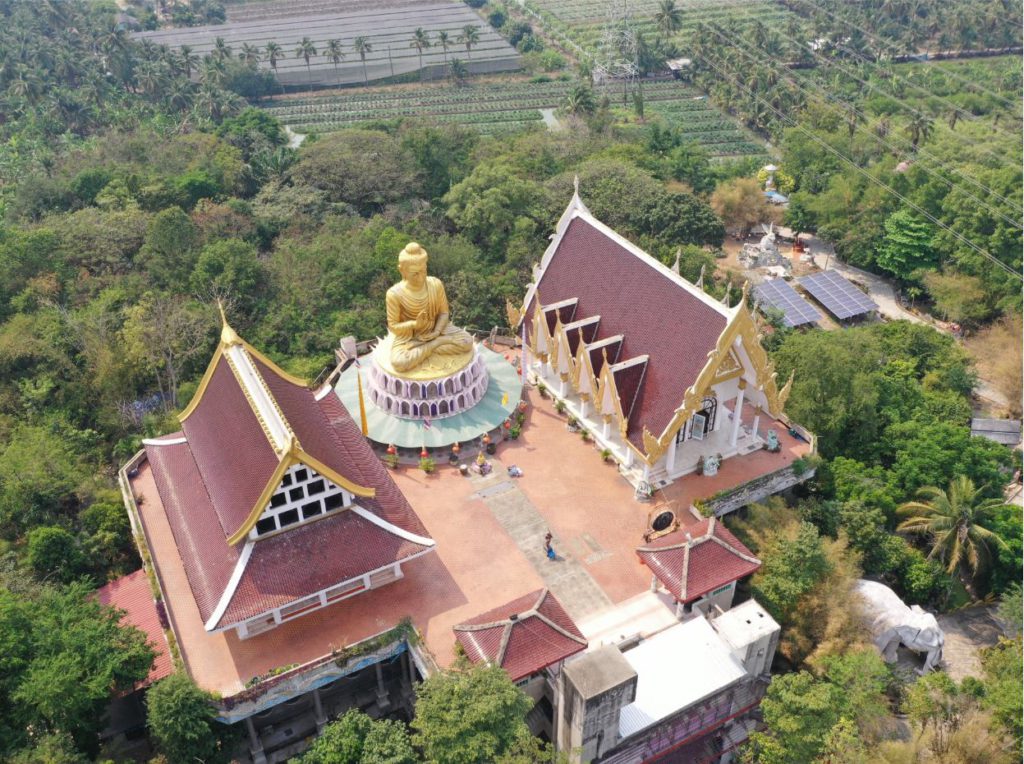 Meditation area as seen from the top of Dragon building