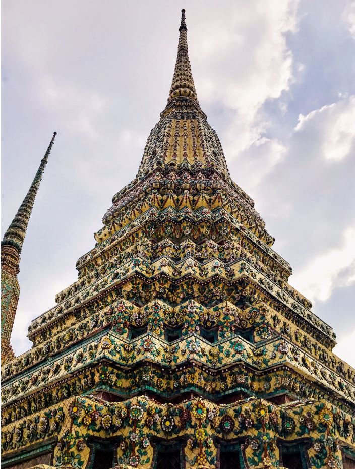 Phra Maha Chedi Si Ratchakan, Main Chedi inside Wat Pho grounds