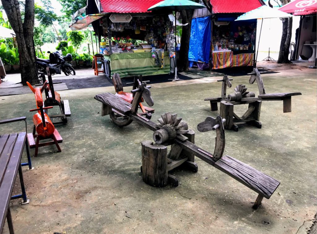 Seesaw for children to play in the area, Thai Human Imagery Museum