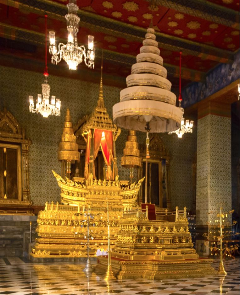 The throne room inside Grand Palace