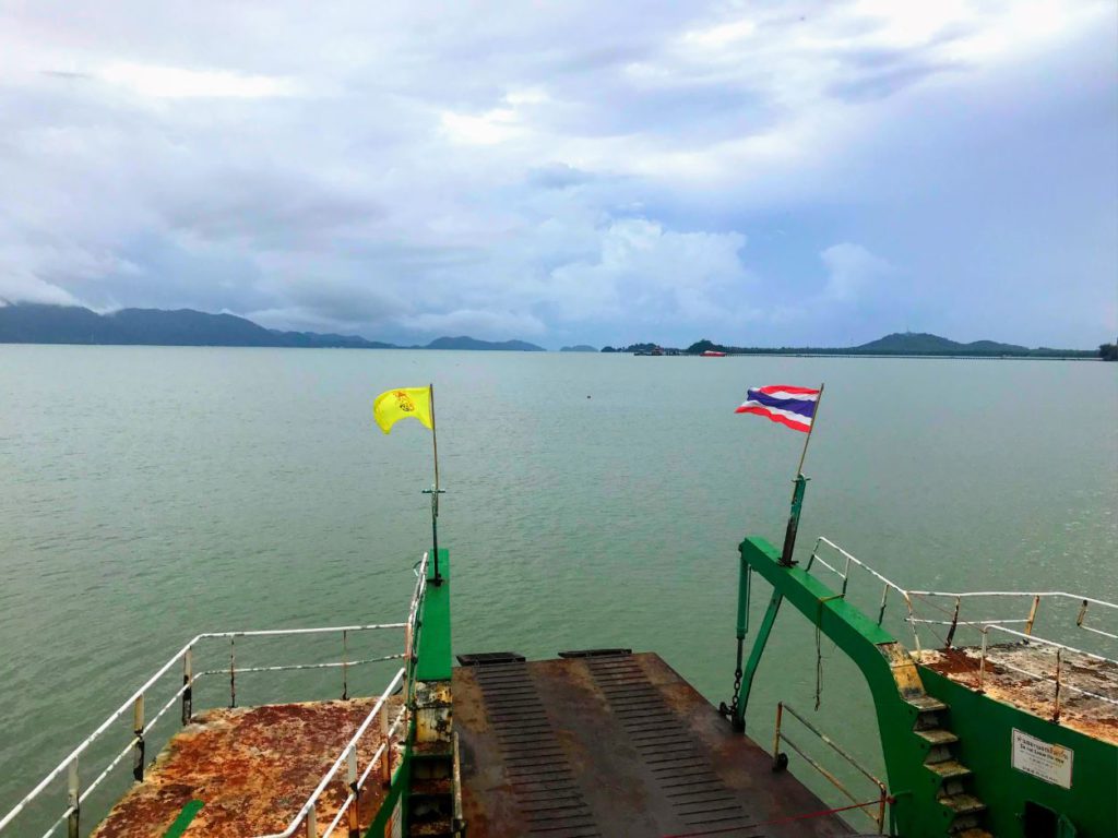 View of the island from the ferry