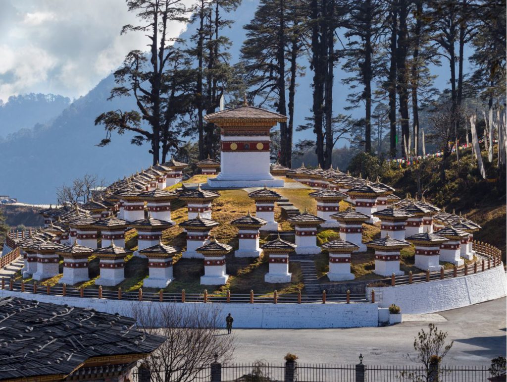 Dochula Pass enroute Punakha from Thimphu