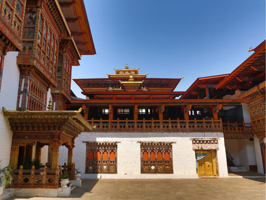 Inside Punakha Dzong