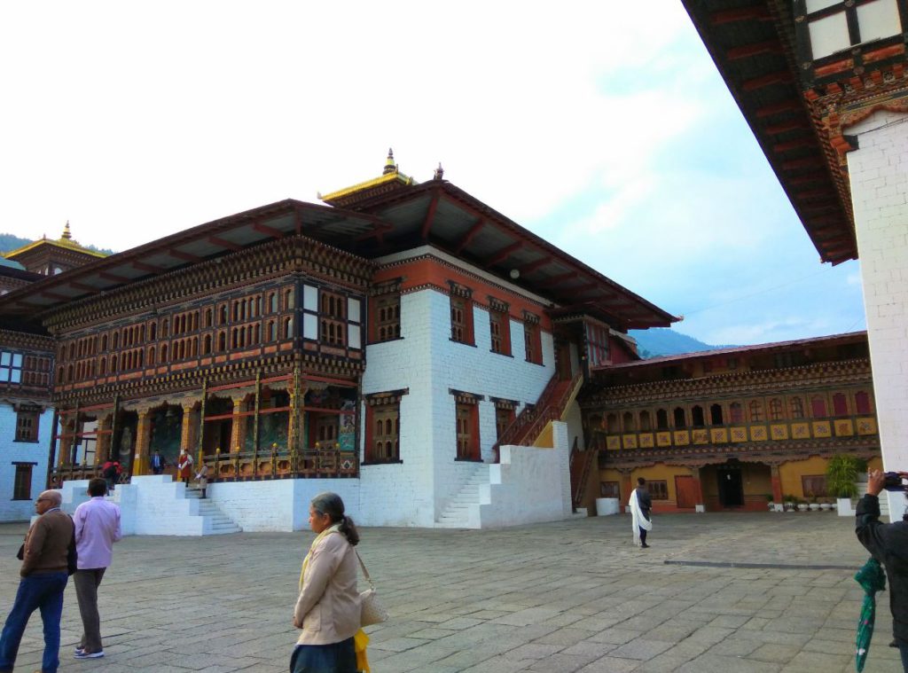 Inside the Tashichho Dzong, Thimphu