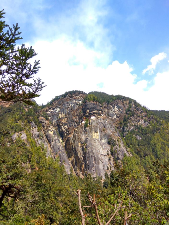 Taksang monastery as seen from below