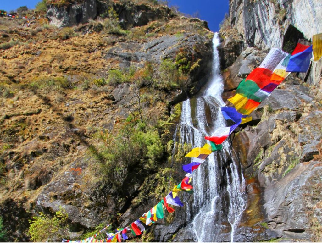 Waterfall that provides water to the monastery