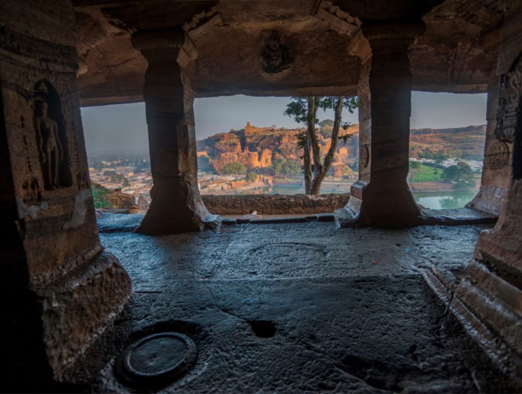 Badami Cave temples Karnataka India