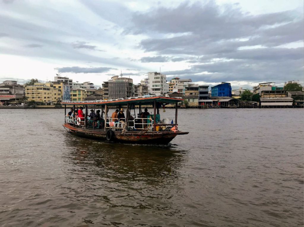 River cross boats on Chao Phraya River